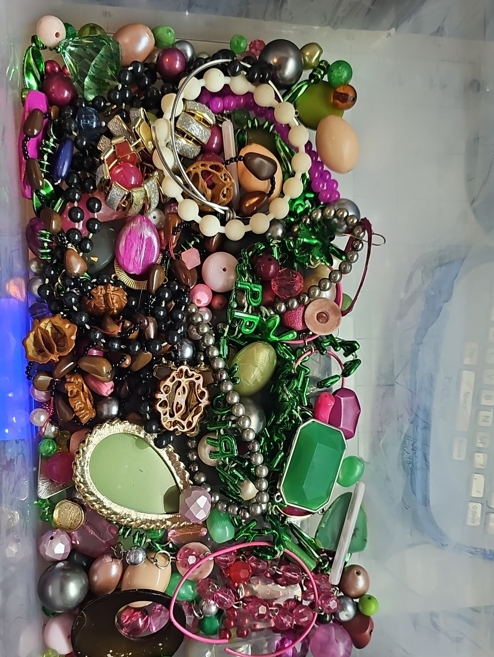 1lb Non Wearable Jewelry And Beads For Crafting- #15